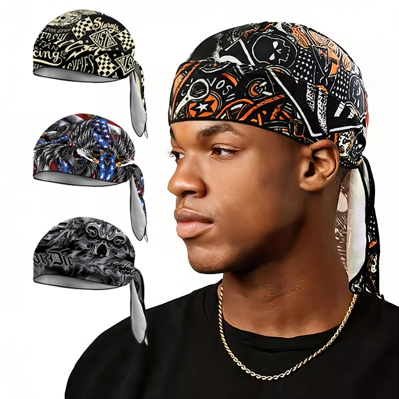 Headband Summer Knit - Outdoor Bike Pirate Cap Summer Quick-drying