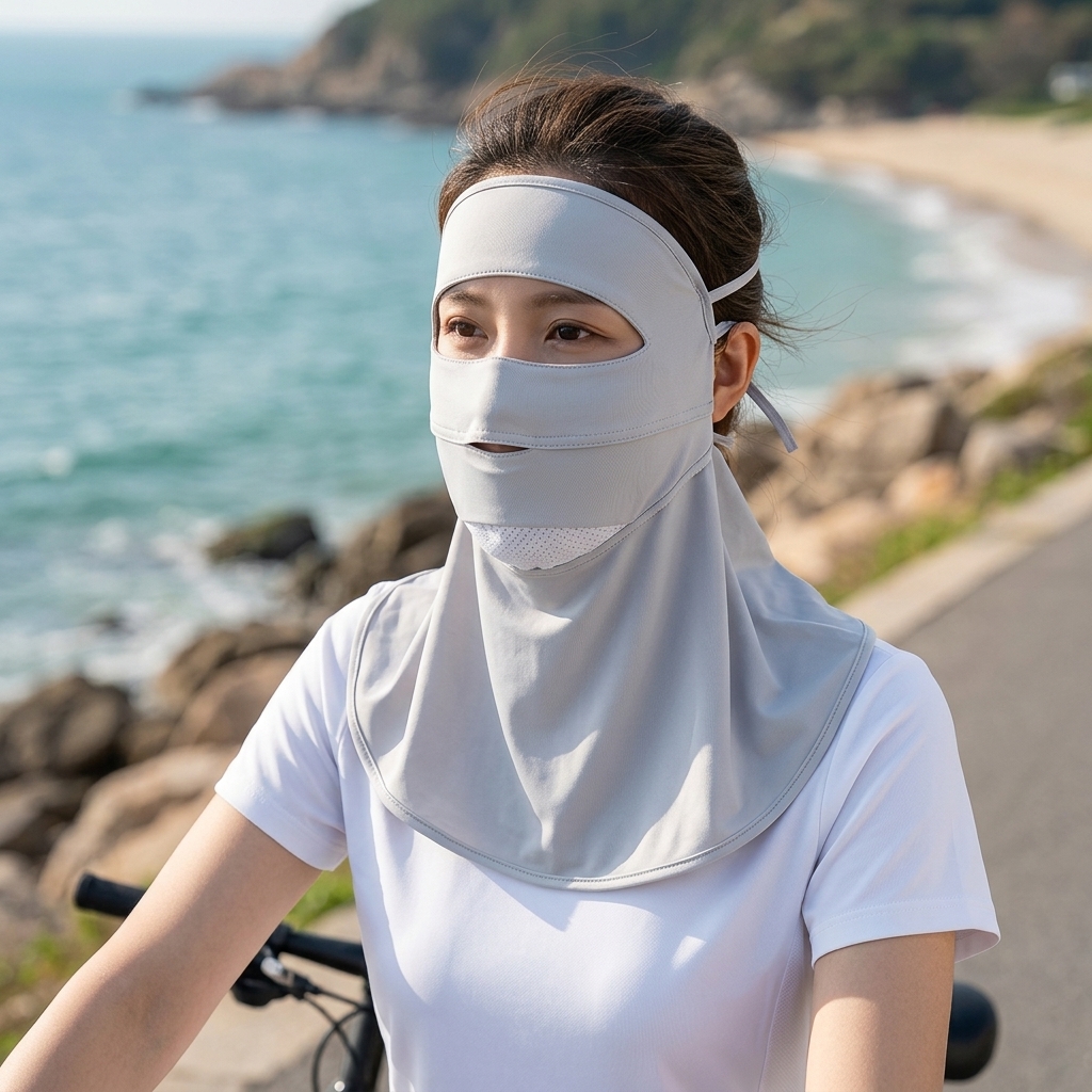 Ice Silk Full Face Sun Protect - Headband Summer Knit recension och pris