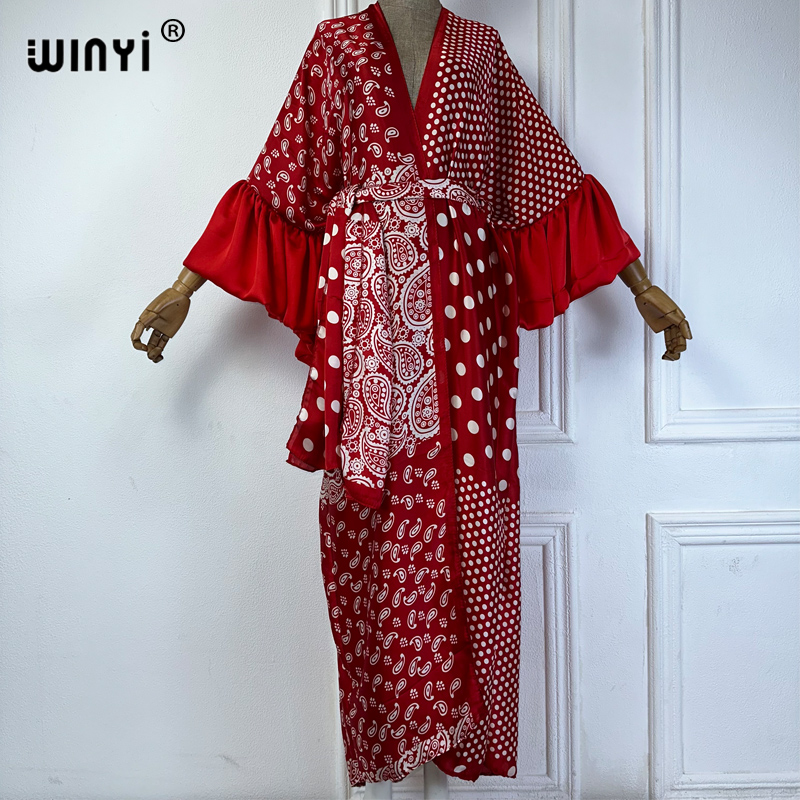 WINYI Summer Kimono party dres - Cover Up Kaftan recension och pris
