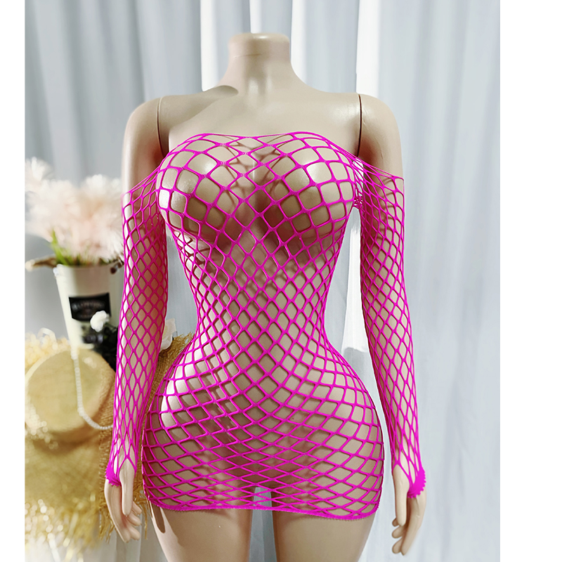 Women Long Sleeve Fishnet Cove - Cover Up Kaftan recension och pris