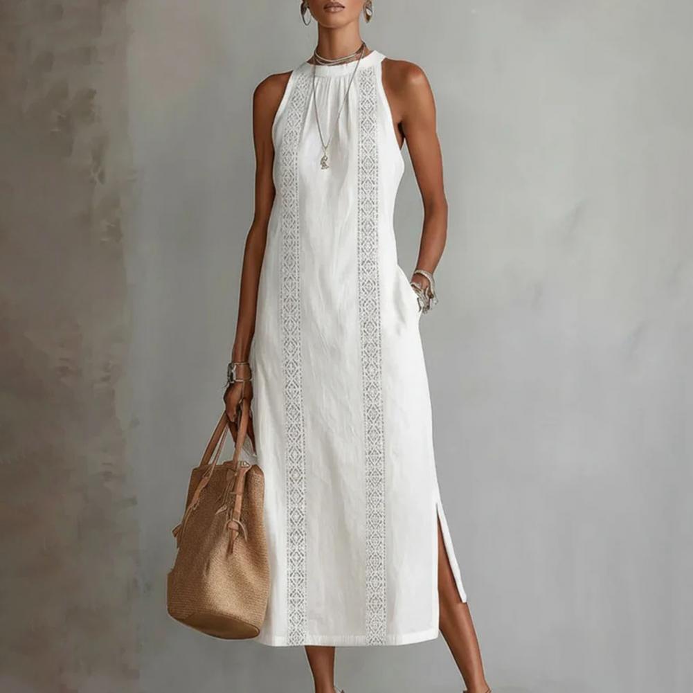2026 Summer Dress for Women Sl - Linen Dress Wrap recension och pris