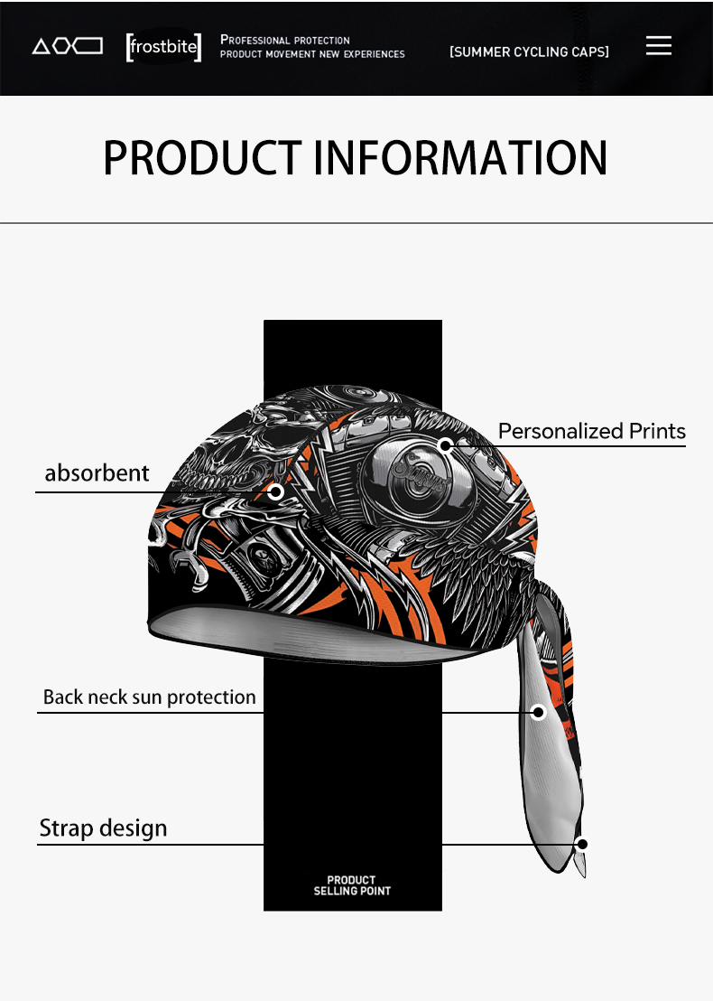 Outdoor Bike Pirate Cap Summer - Headband Summer Knit recension och pris