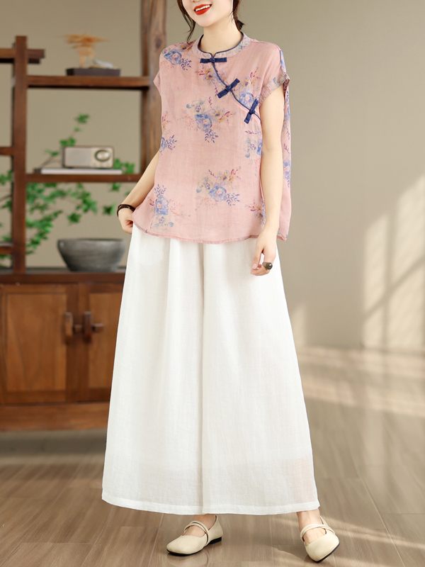 Summer 2026 Women's Cotton Lin - Linen Pant Wide recension och pris