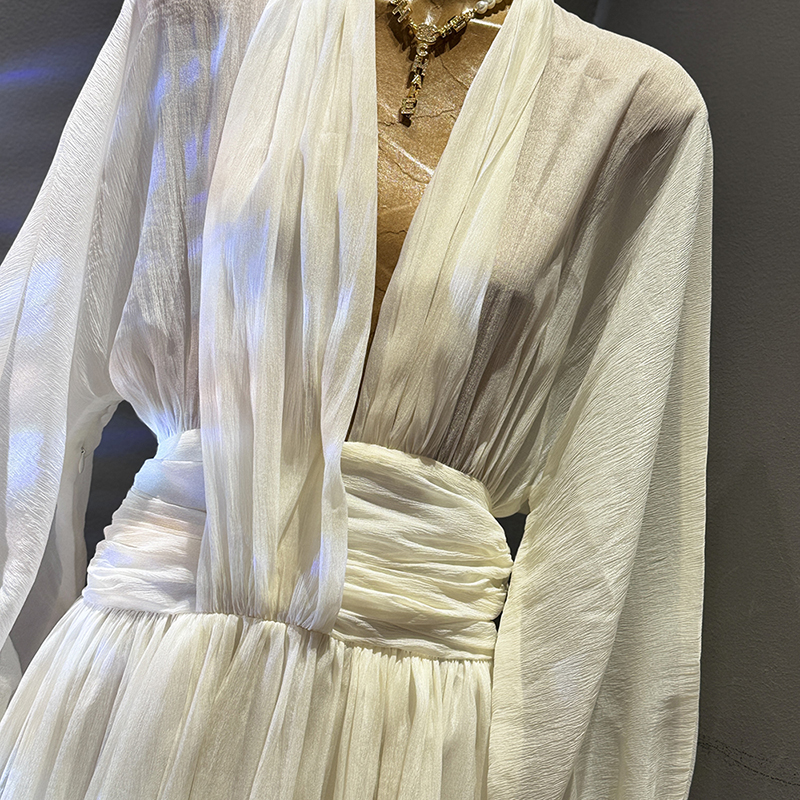 KBQ Solid Elegant Loose Chic D - Linen Dress Wrap recension och pris