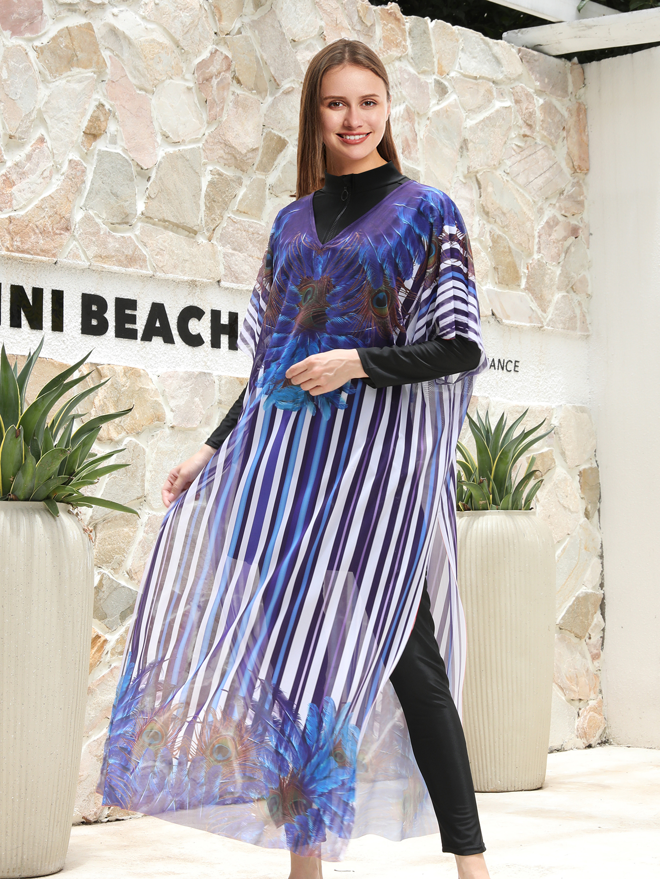 Beach Wear Cover Up Shawl Summ - Cover Up Kaftan recension och pris