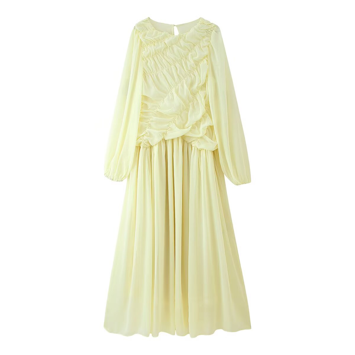 Autumn Long Sleeve Dresses 202 - Linen Dress Wrap recension och pris