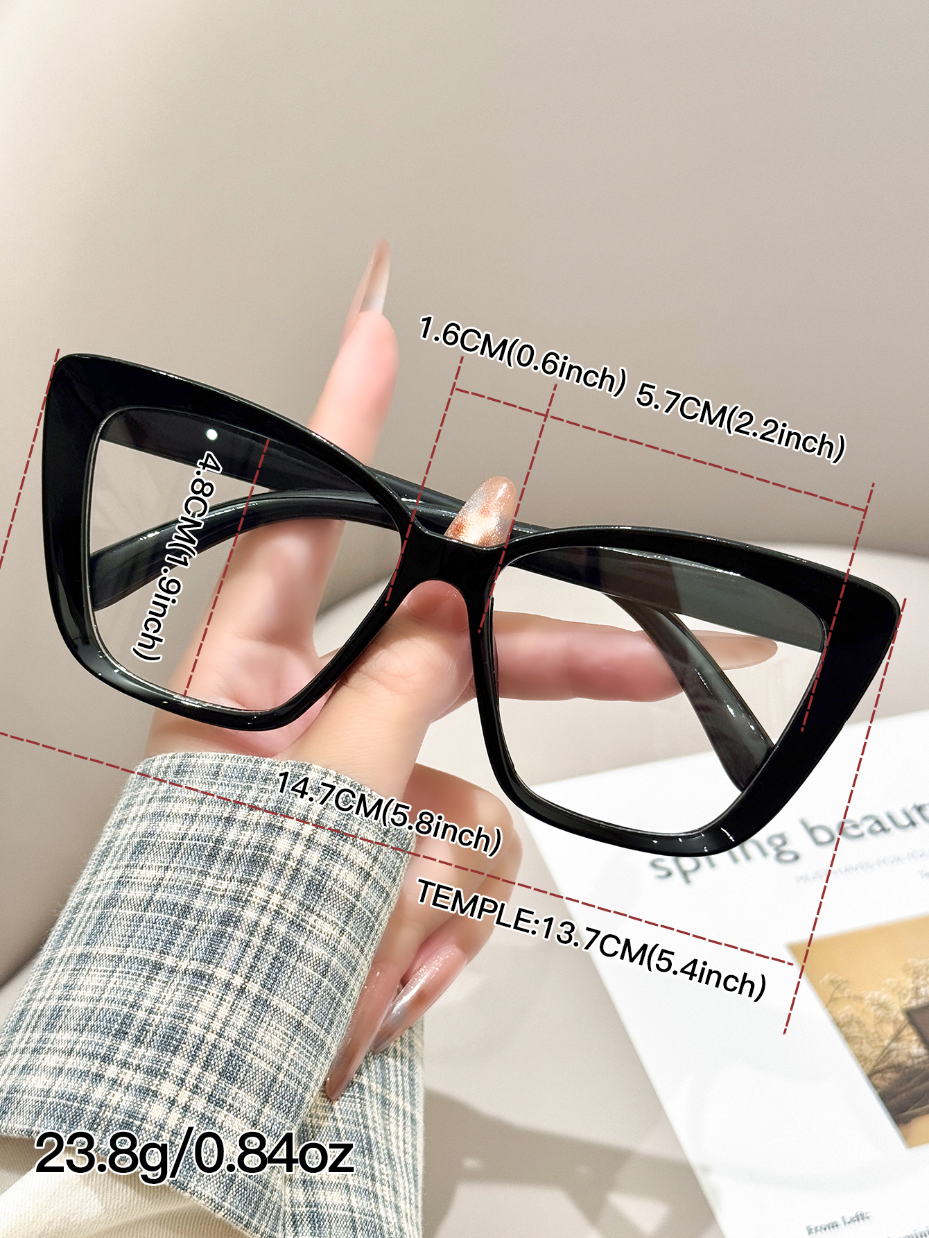 1pc daily fashionable black ca - Sunglasses Cat Eye recension och pris