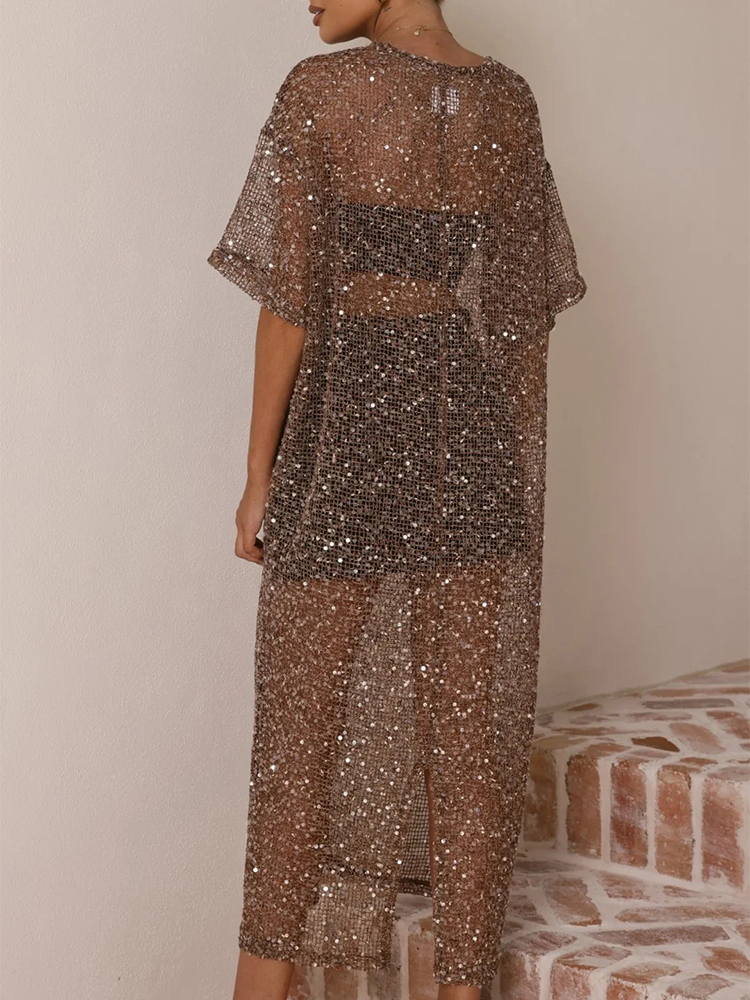 Female O-neck Loose Summer Lon - Cover Up Kaftan recension och pris