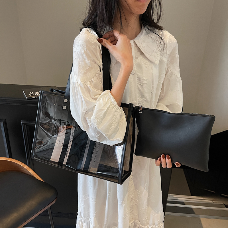 2025 Summer Hot Transparent Sh - Tote Bag Beach recension och pris