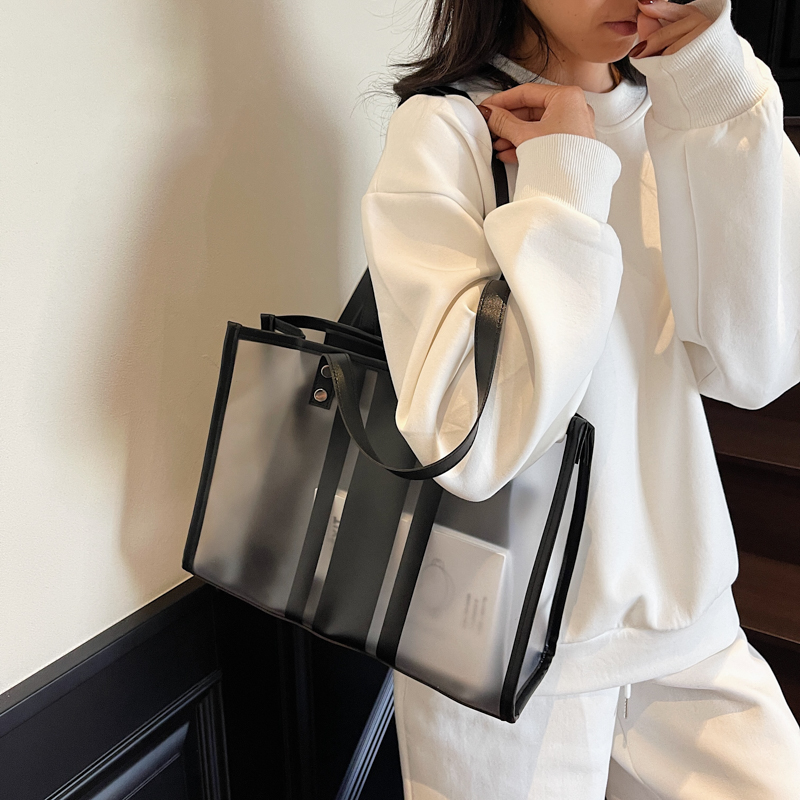 2025 Summer Hot Transparent Sh - Tote Bag Beach recension och pris