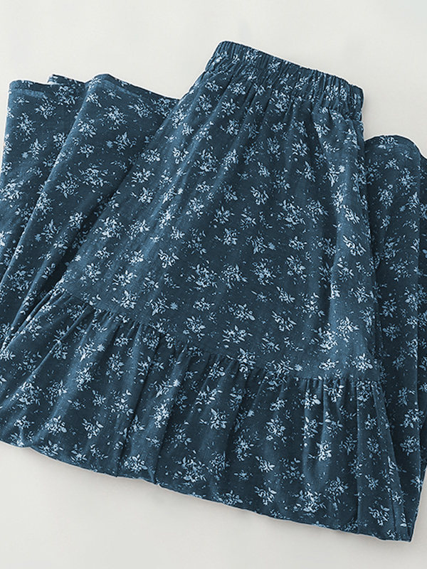 High Waist Floral Print Midi S - Midi Skirt Floral recension och pris
